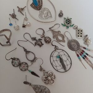 {SOLD}Scrap/repurpose sterling silver jewelry lot